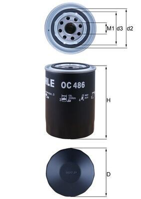 Filtro de aceite Mahle Original OC3 precio, desde 6,75 EUR